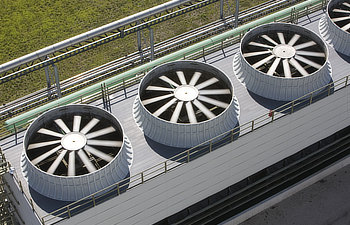Cooling tower at an energy generating plant